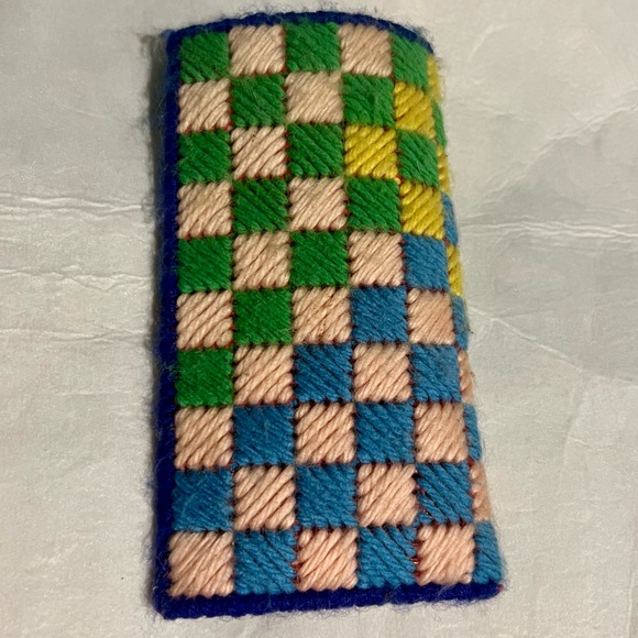 Eyeglass/sunglasses Cross-Stitched case - Picture 3 of 5